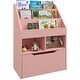 preview thumbnail 12 of 23, Kids Bookcase with Storage Drawer and Organizer Shelf