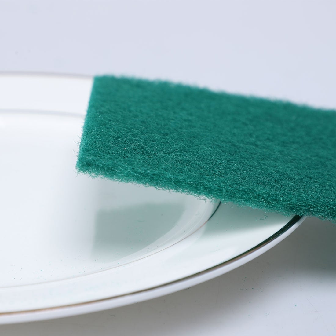 Unique Bargains Sponge Kitchen Bowl Dish Wash Clean Scrub Cleaning Pads  20pcs Green