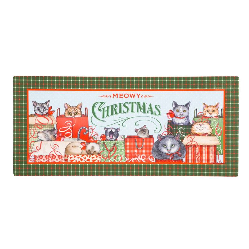Meowy Christmas Sassafras Switch Mat