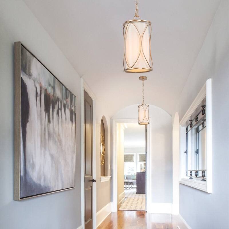 Velus Modern Farmhouse Mini Pendant Cylinder Metal Bronze Cage Kitchen Island Lights for Dining Room - D6.5'' x H72.5''