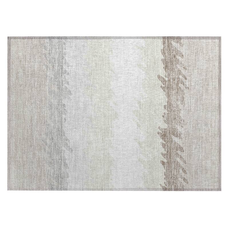 Machine Washable Indoor/ Outdoor Chantille Abstract Ombre Rug