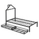 preview thumbnail 74 of 75, Metal Platform Bed with 2 Drawers, Bedroom Kids Bed Frame with House-Shaped Headboard Design and Support Slats, Easy Assembly