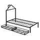 preview thumbnail 16 of 16, Twin Size Metal Platform Bed with 2 Drawers,House-Shaped Headboard Design, White