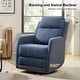 preview thumbnail 44 of 53, Diana Modern Polyester 360-degree Swivel Rocker Recliner by HULALA HOME
