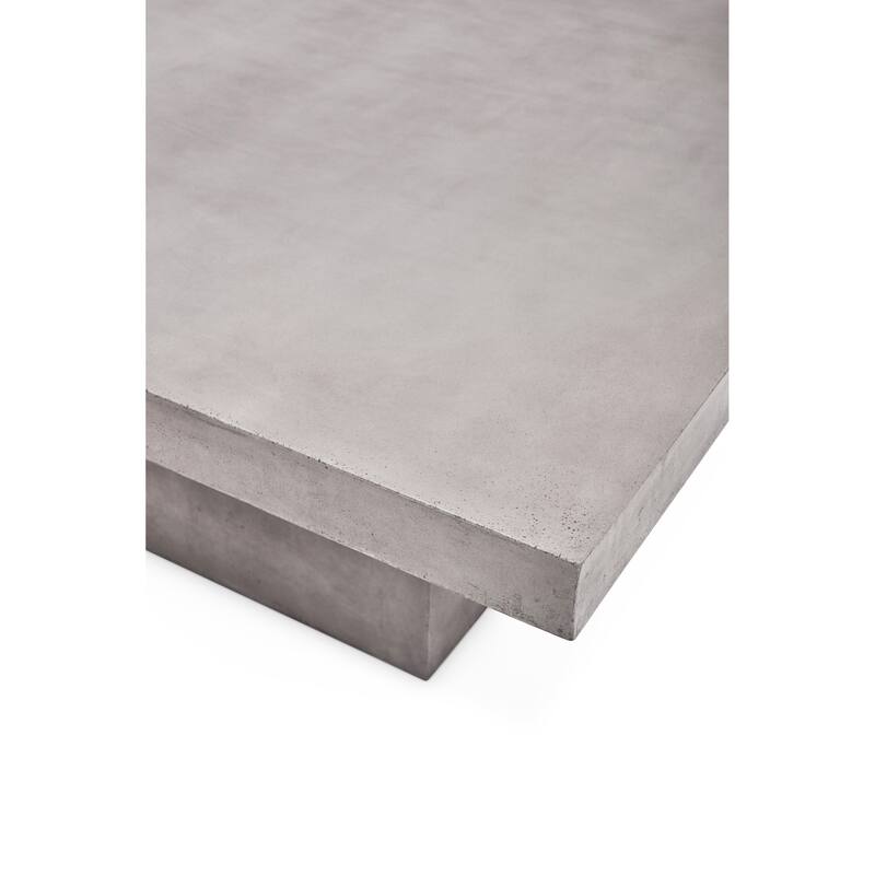 Urbia Una 59" Square Concrete Table - Dining Height