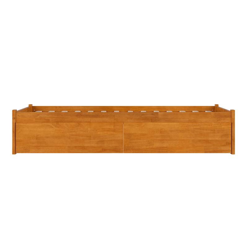 Concord Platform Bed with Footboard and Storage Drawers
