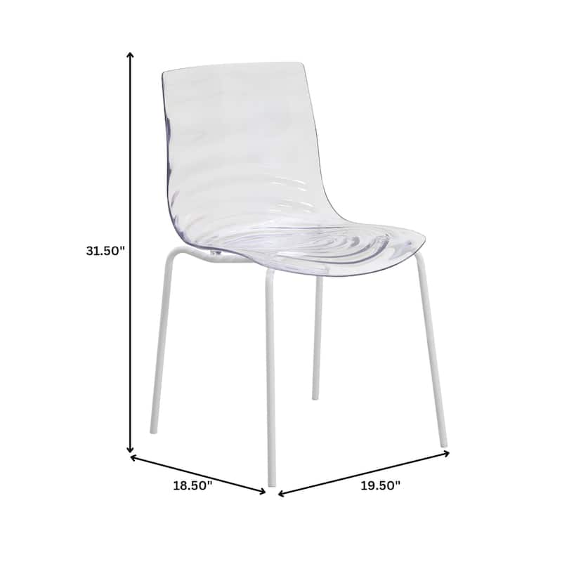 ABS Plastic Dining Chair with Stainless Steel Base Astor Series