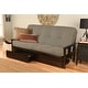preview thumbnail 10 of 38, Porch & Den DeSoto Espresso Full-size Wood Storage Futon Set with Mattress Taxi Seaport