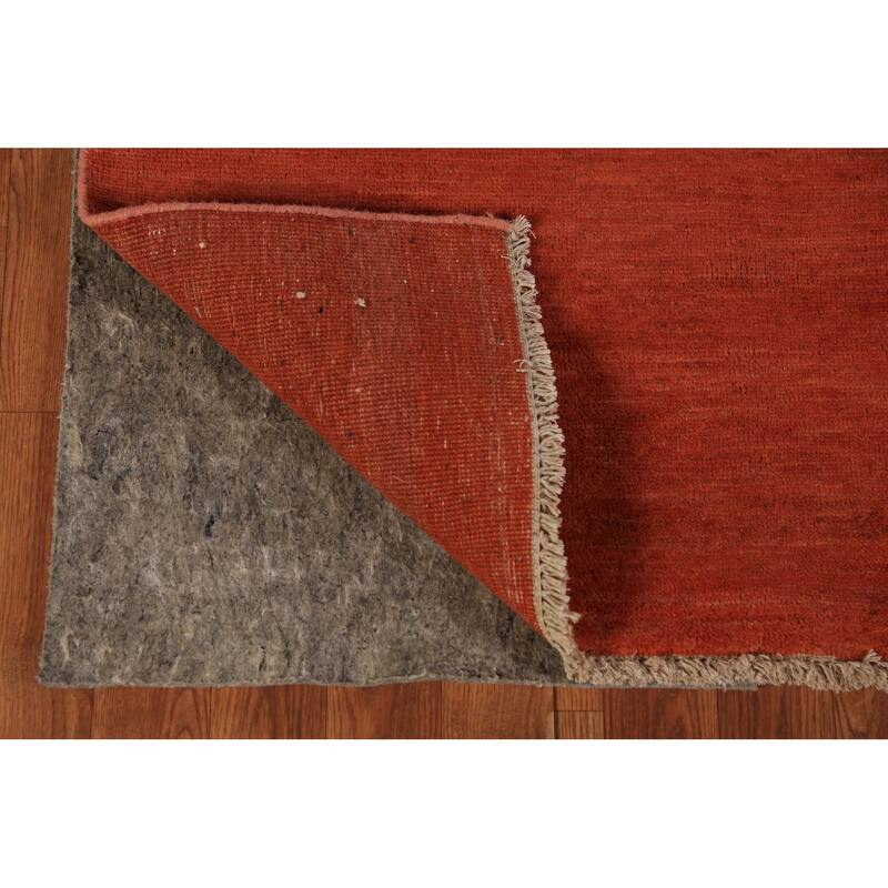 Modern Gabbeh Oriental Rug Hand-Knotted Foyer Wool Carpet - 2'7" x 5'11"