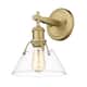 Option Brushed Champagne Bronze with Clear Glass
