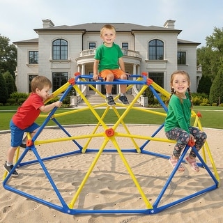 6FT Geometric Climbing Dome Climber Playground for Kids 3-10, Climbing Toys for Kids - N/A