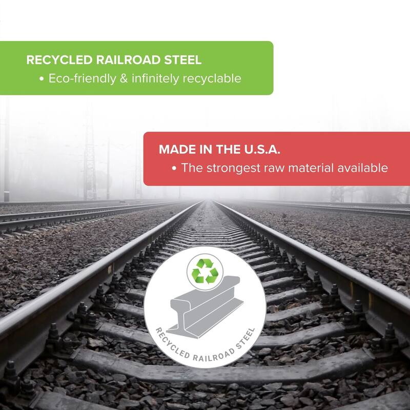 Rustic Bed Frame Glides - Queen King Eastern King - Heavy Duty Steel - Black Finish - HomeStock