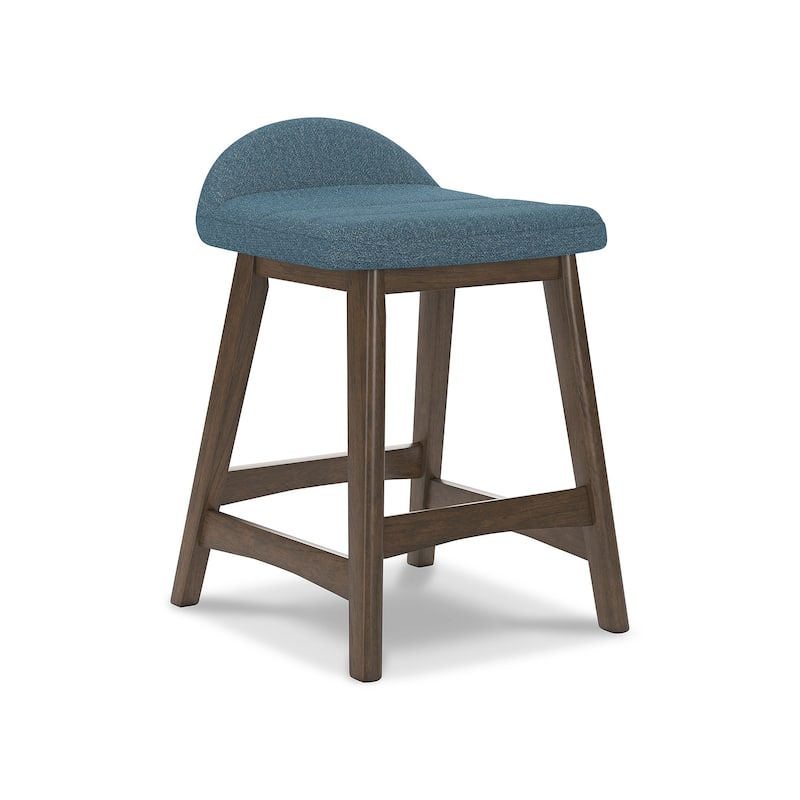 Signature Design by Ashley Lyncott Upholstered Counter Height Bar Stool (Set of 2) - 19"W x 20"D x 29"H