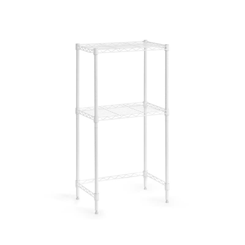 Suprima® Adjustable Shelving - Stainless Steel Nightstand by DormCo