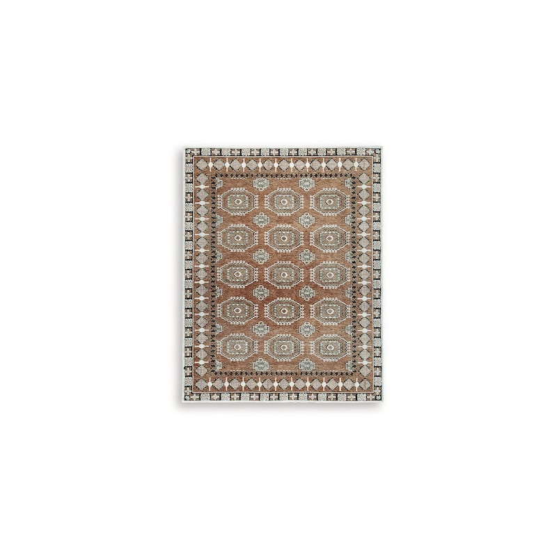 Signature Design by Ashley Qaabiz Brown/Black Area Rug