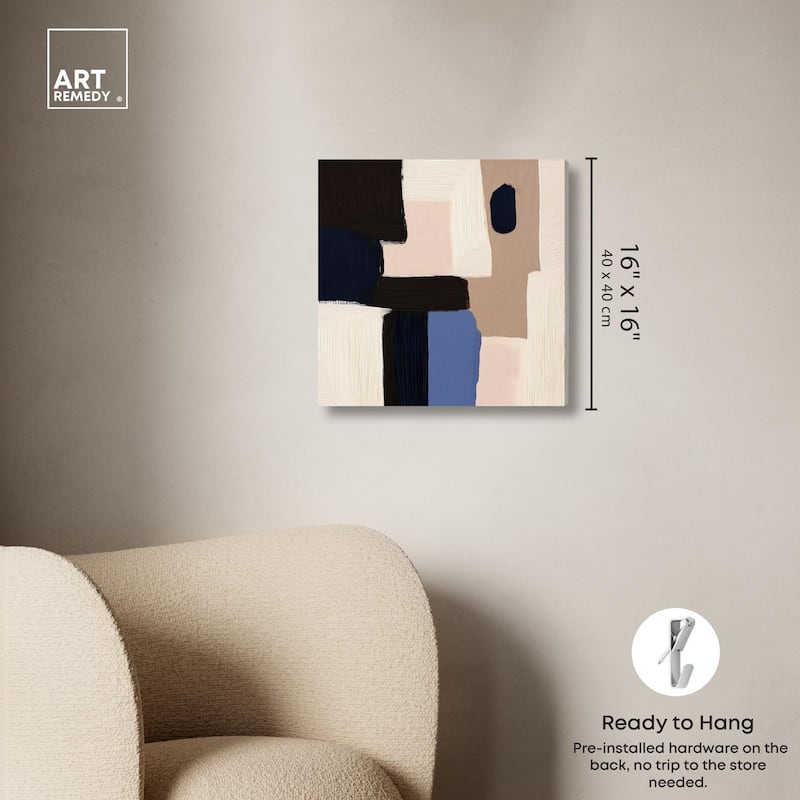 Blue Quietude II Canvas by Art Remedy, Gallery Wrapped