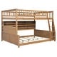 preview thumbnail 34 of 36, Convertible Bunk Bed with LED Storage Wall & Pegboard by Harper&Bright Designs