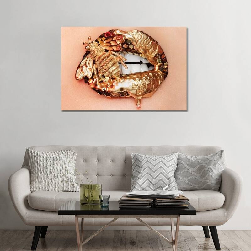 iCanvas "Golden Bee II" by Vlada Haggerty Canvas Print - 32x48x1.5