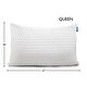 preview thumbnail 5 of 3, Chiromatic Optiloft Adjustable Pillow with Case - White Queen/Standard