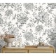 preview thumbnail 6 of 5, Fine Decor Gabriela Grey Floral Wallpaper