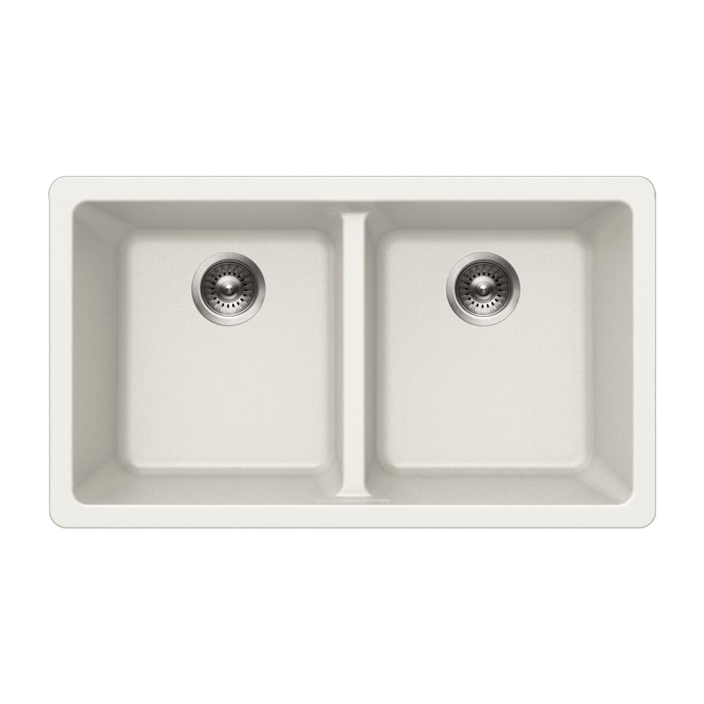 Houzer M-300U Quartztone 31-1/8" Undermount Double Basin Granite