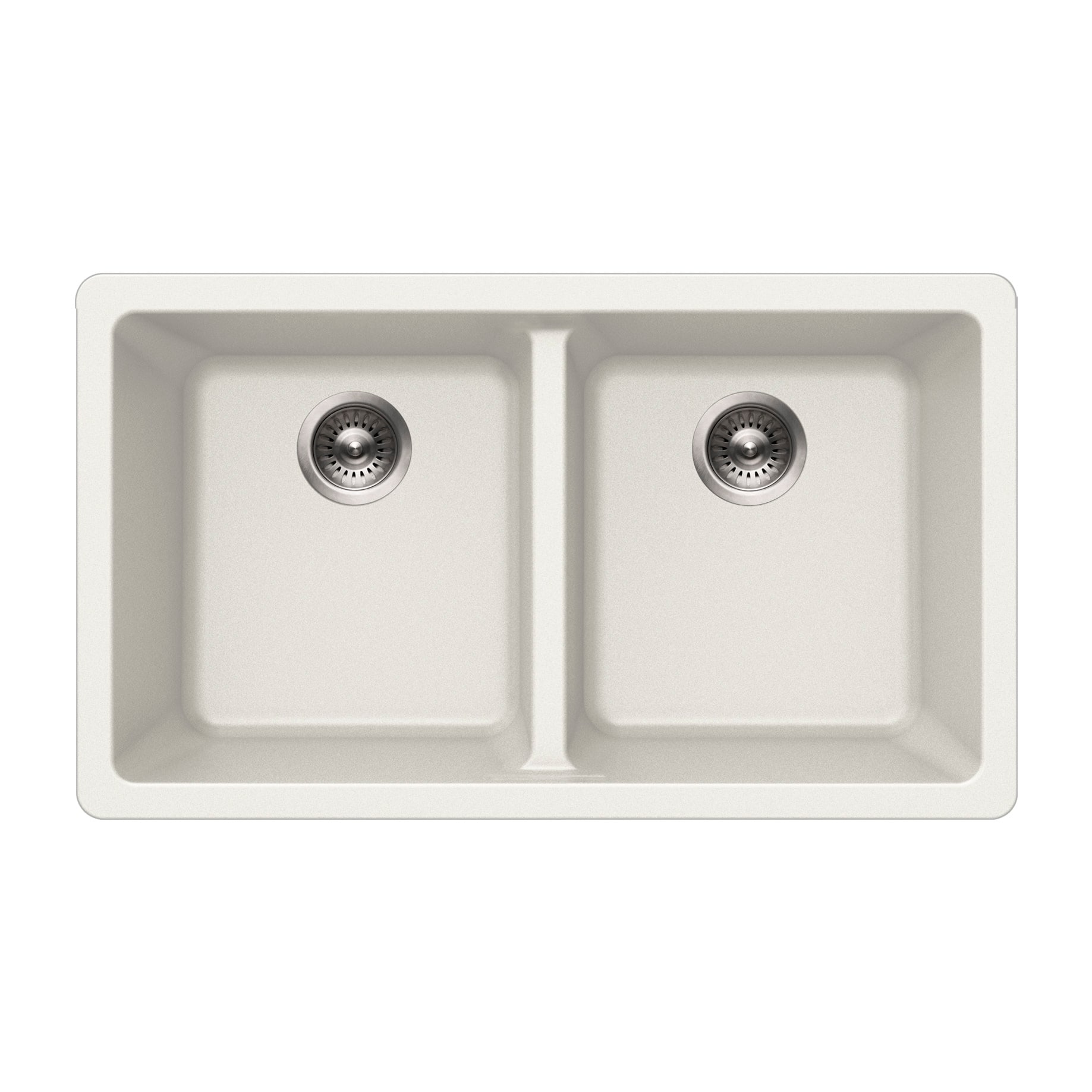 Houzer M-300U Quartztone 31-1/8" Undermount Double Basin Granite