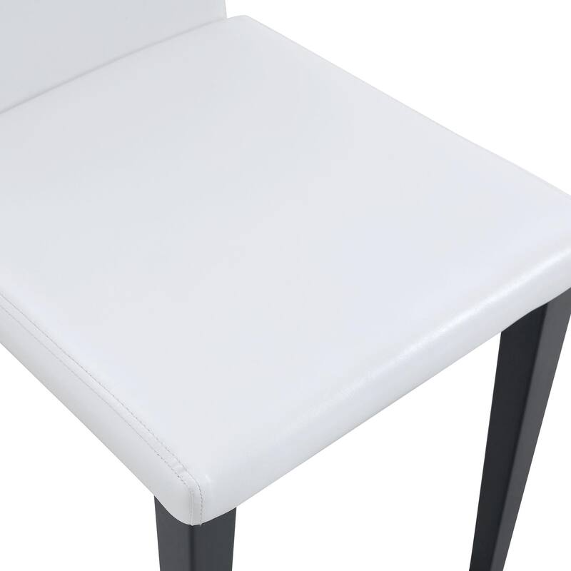 71" Two-Tone Rectangular Dining Table Set with Lower Storage Shelf, Modern Kitchen Dining Table & Chairs Set for Family