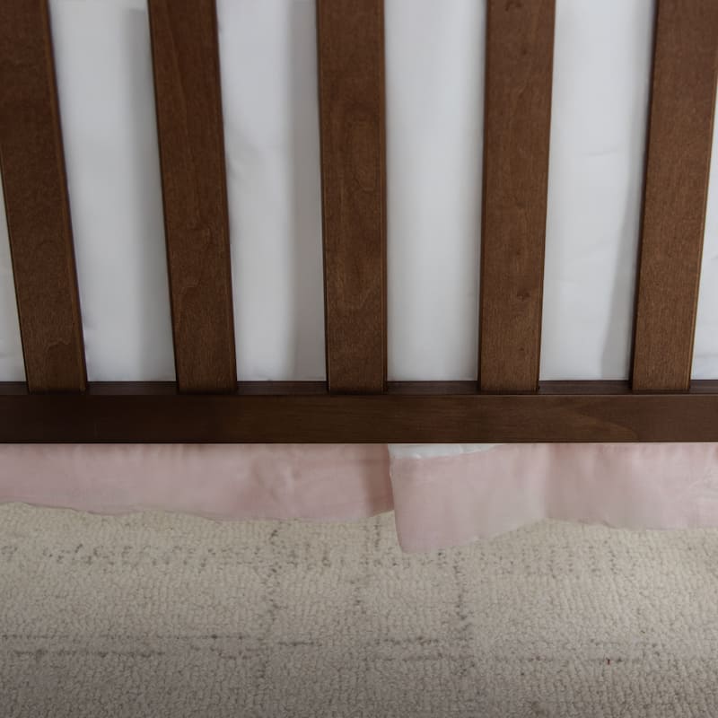 Rizzy Home Velvet Trim Crib Skirt - 26" x 51"