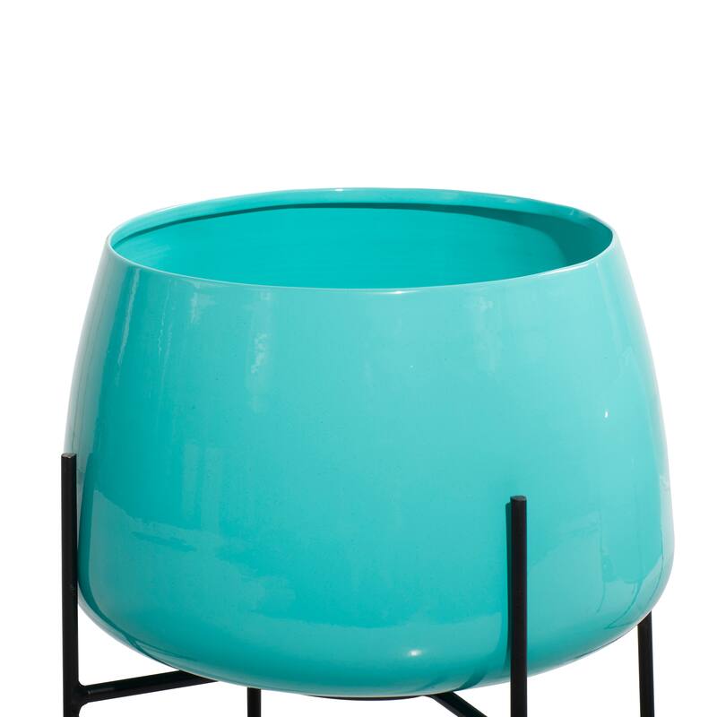 Iron Contemporary Planter (Set of 2) - 8' x 10'