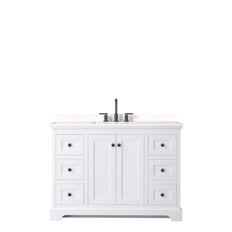 Avery 48-inch Single Vanity, Quartz Top