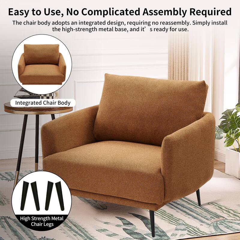 Karaka 37.5"W Oversized Armchair Leisure Sofa Accent Chair (Set of 2)
