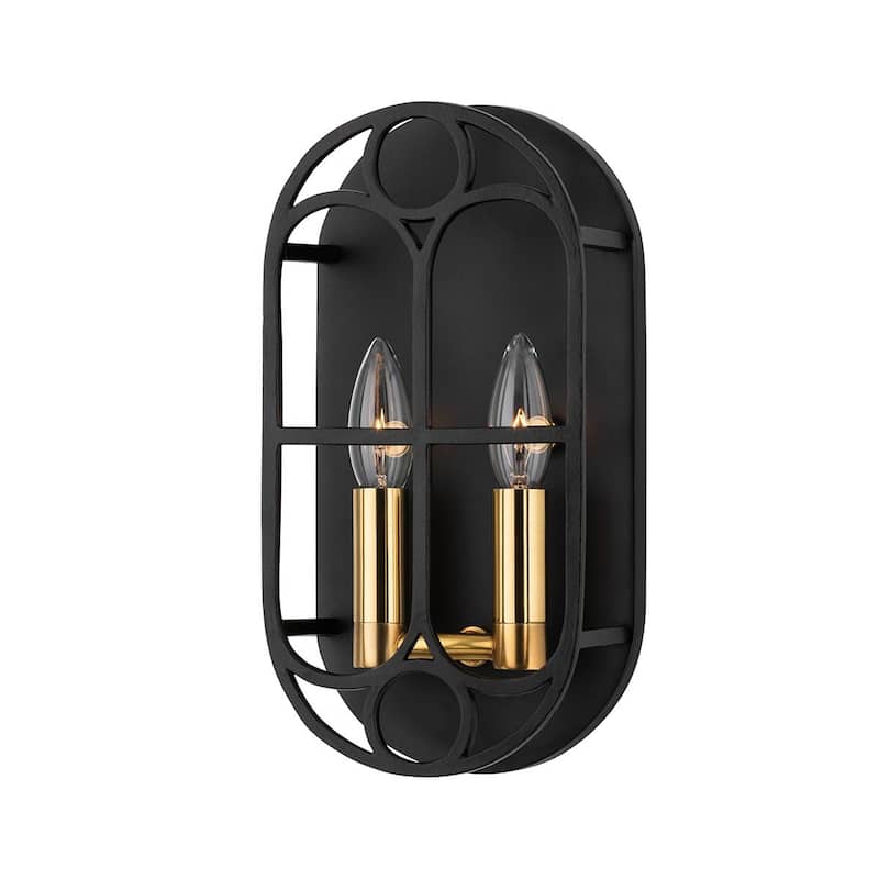 Amboy 4 Light Wall Sconce Aged Brass