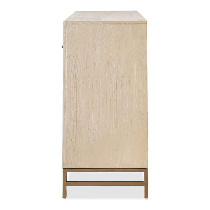Furniture of America Drayden Transitional Solid Wood 7-Drawer Dresser with Metal Legs