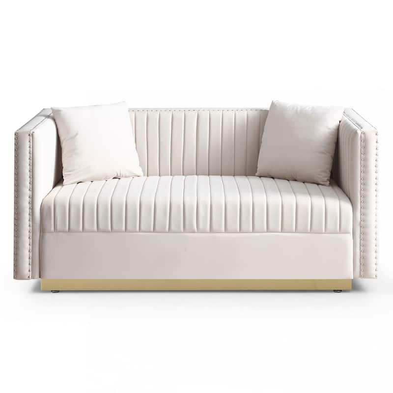 Velvet Sofa Loveseat 2 Seater Couch