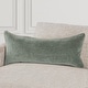 preview thumbnail 74 of 130, Villa by Classic Home Harriet Velvet Throw Pillow 16x36 - Bay Green