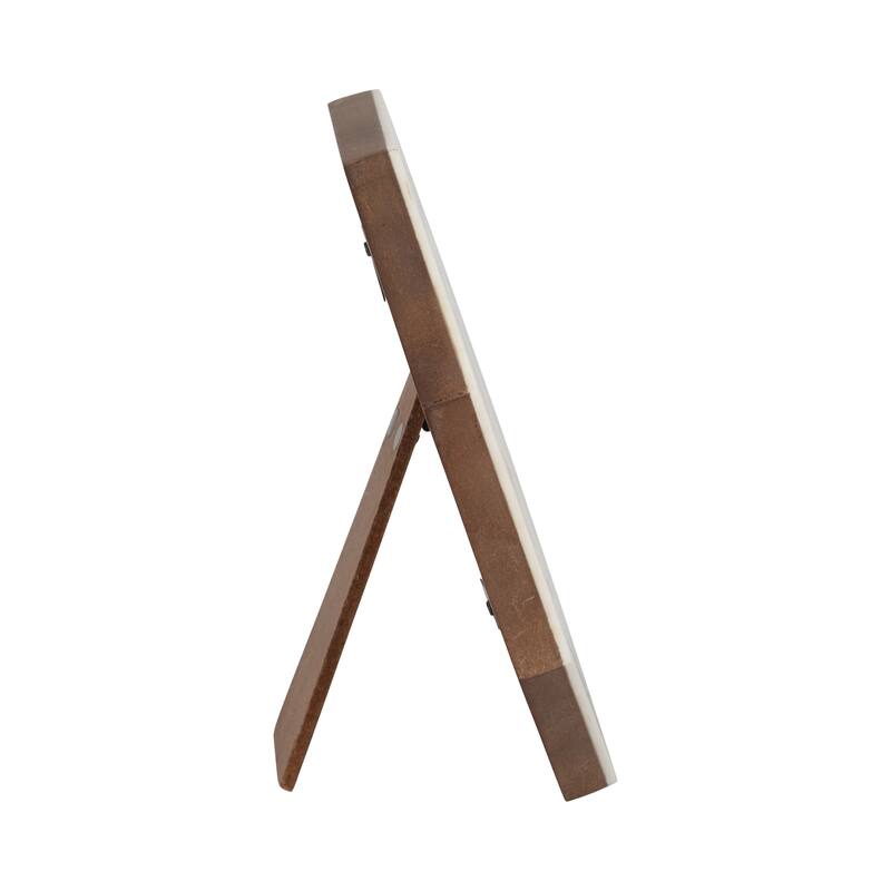 Resin Contemporary Octagon Photo Frame - Black