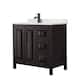 Option Dark Espresso / Giotto Quartz Top / Matte Black