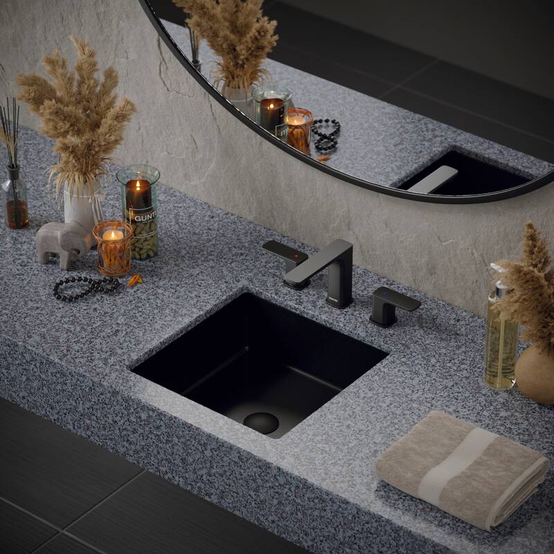 Karran Venda KBF514 2-Handle Three Hole Widespread Bathroom Faucet with Matching Pop-up Drain