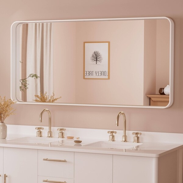 TETOTE Modern Metal Frame Wall Mounted Bathroom Vanity Mirror On Sale Bed Bath Beyond 36412795