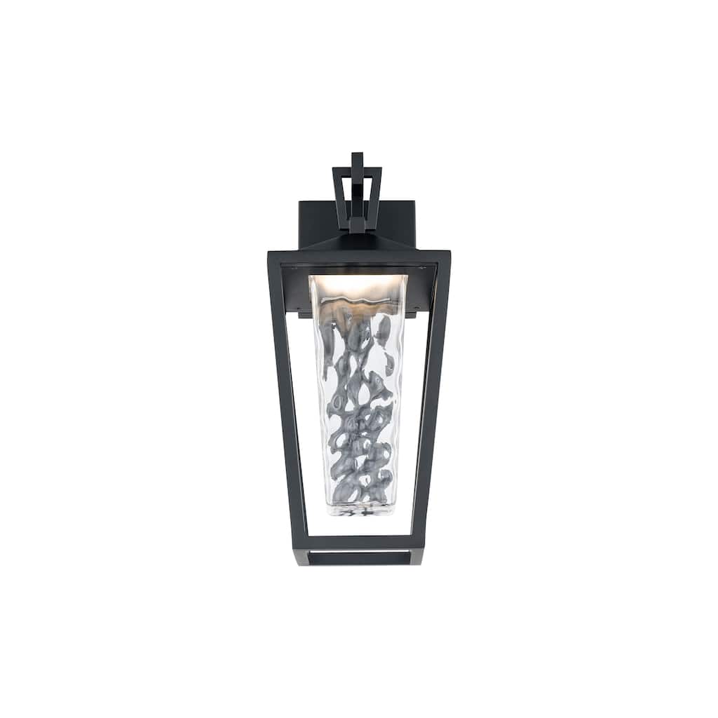 Manchester 16in LED Outdoor Wall Light Selectable CCT 2700-3000-3500-4000K set to 2700K in Black
