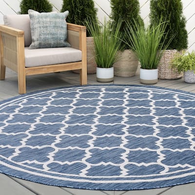Alise Rugs Exo Transitional Geometric Indoor Outdoor Area Rug