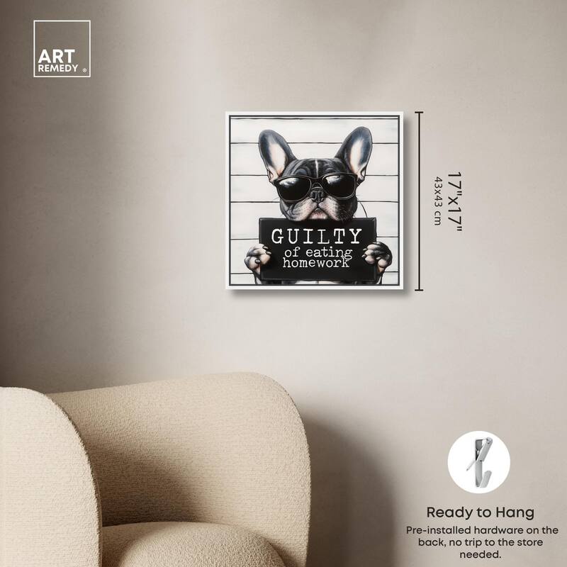 Guilty of Eating Homework Canvas by Art Remedy