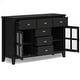 preview thumbnail 12 of 78, WYNDENHALL Stratford Solid Wood Transitional Sideboard Buffet - 54 inch Wide