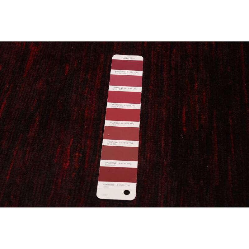 ECARPETGALLERY Hand-knotted Finest Peshawar Ziegler Burgundy Wool Rug - 7'5 x 9'6