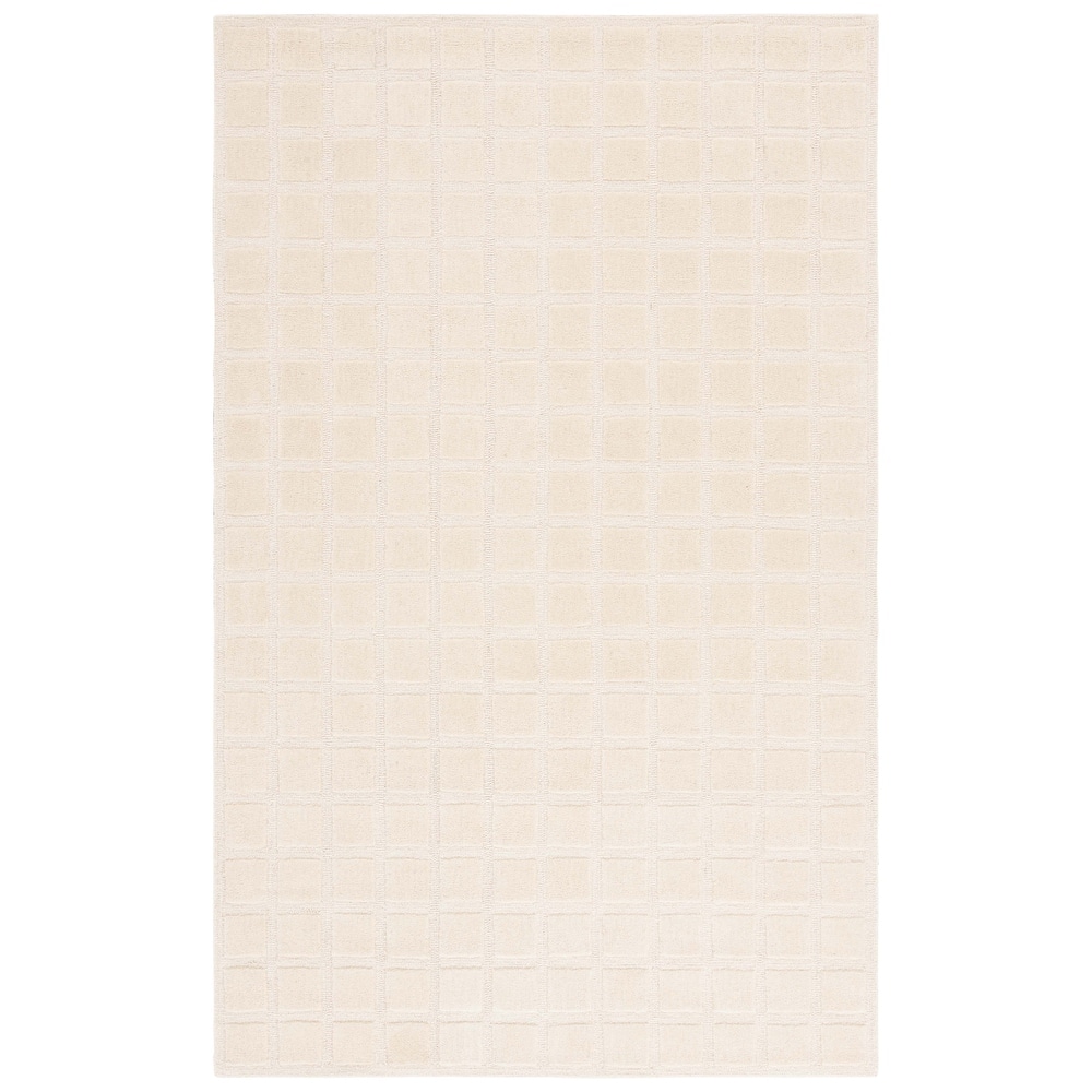 SAFAVIEH Handmade Genre Abstract Trellis Mid-Century Modern Wool Rug