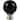 Ceramic Ball Lamp Finial, 2-inch Tall