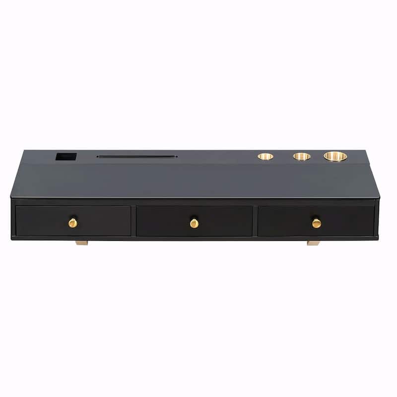 47" Floating Shelf with Drawer: Stylish Wall-Mounted Vanity Table