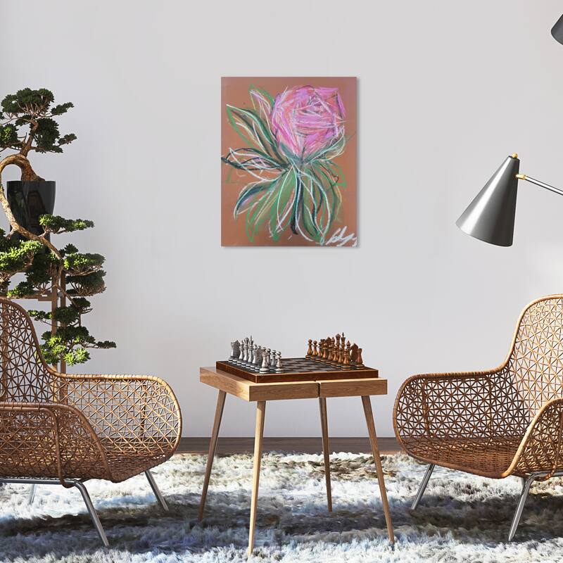 Wynwood Studio Abstract Abstract Rustic Rose Pink and Modern & Contemporary Wall Art Canvas Print - 20 x 16