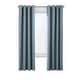 preview thumbnail 21 of 28, ThermaPlus Ventura Total Blackout Foamback Grommet Curtain Panel Pair 52" x 95" - Blue