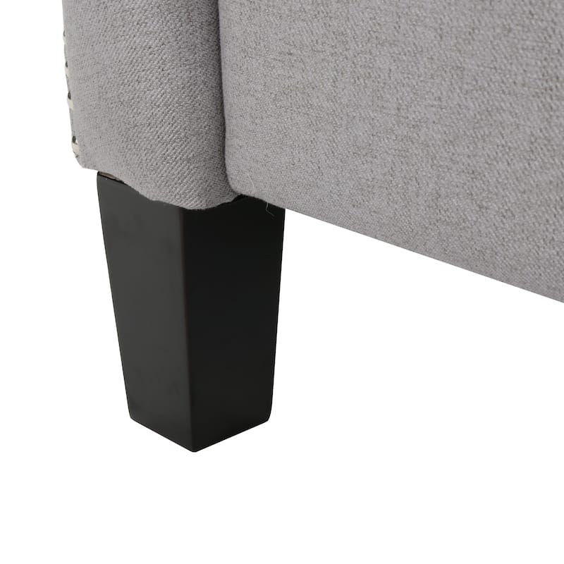 Roomfitters Modern Fabric Push Back Recliner, Comfortable Lounge Chair for Living Room, Bedroom
